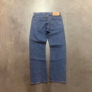 Levi's 501 button fly men's blue jeans straight leg‎ 33x30